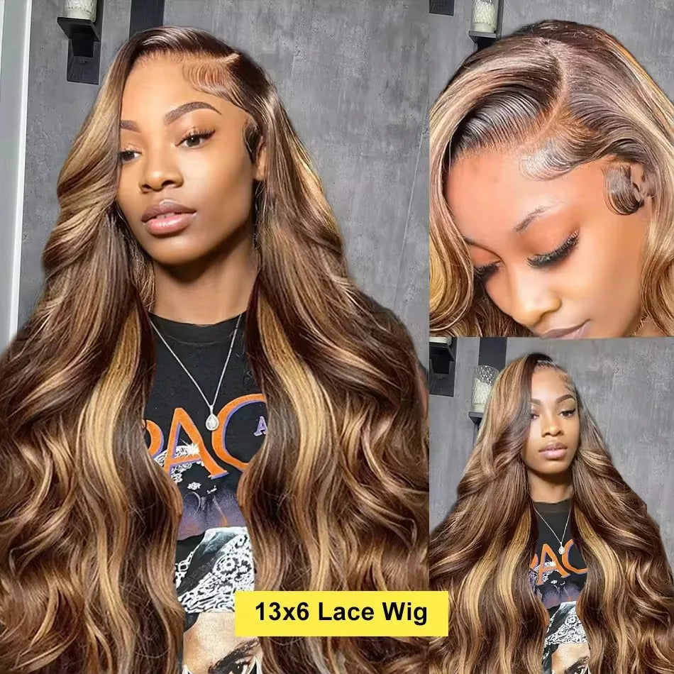 Glueless Highlight HD Lace Frontal Wig