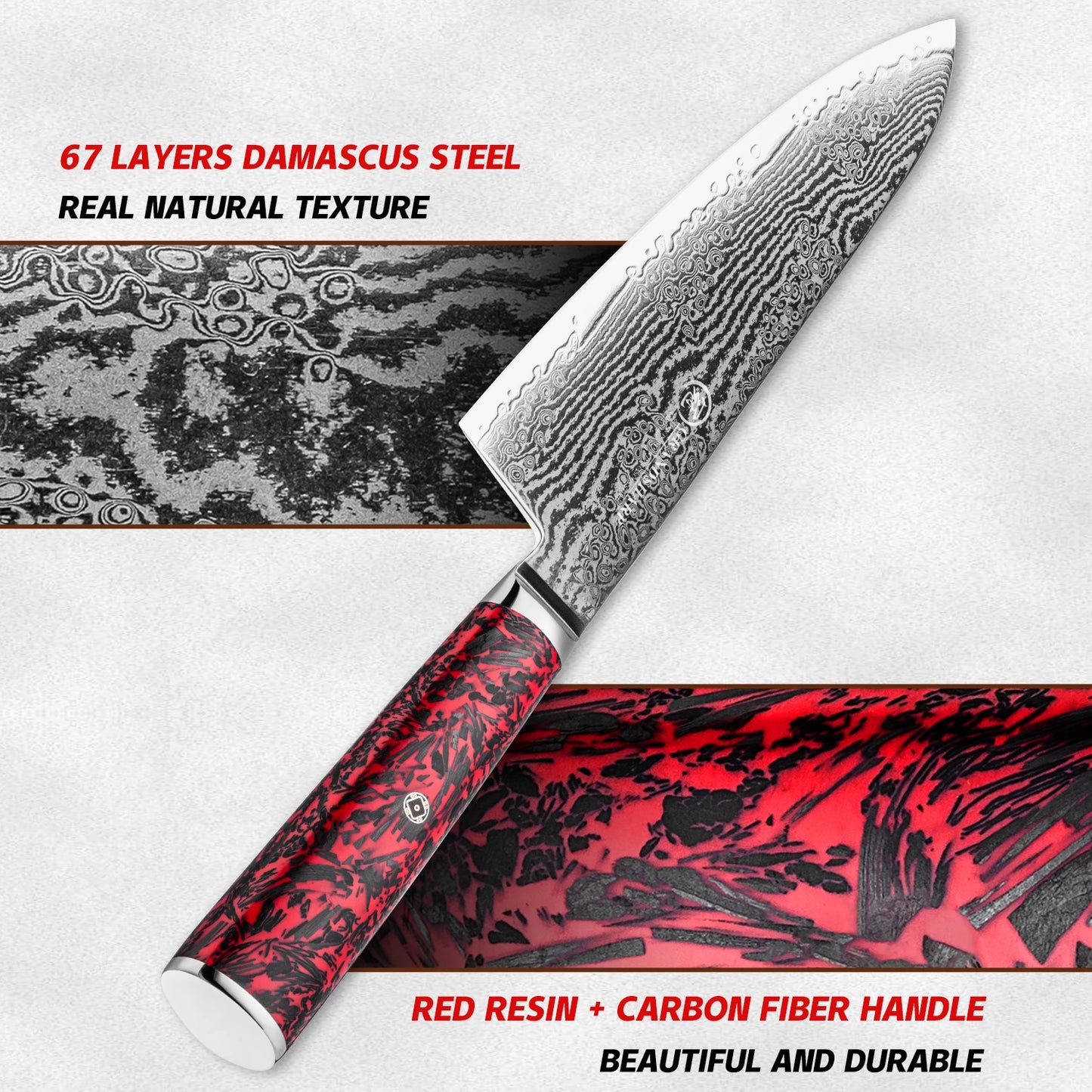 Grandsharp 1-6 PCS Kitchen Knives Set