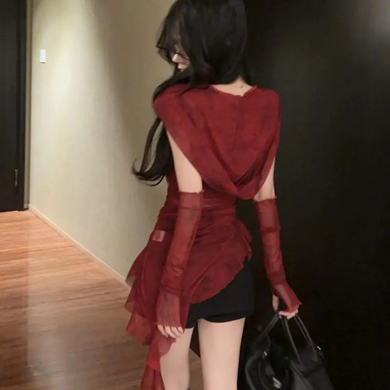 Top transparente de malla