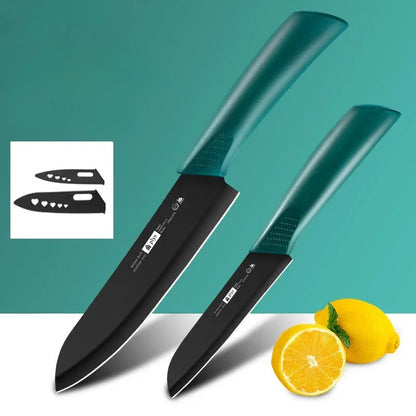 Stainless steel sharp fruit knife chopping board set