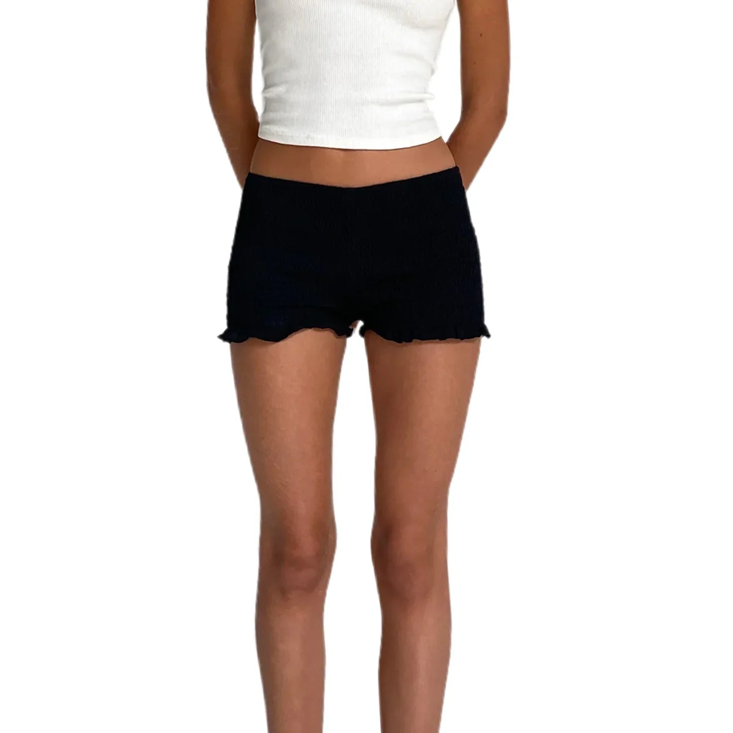Microshorts con volantes con volantes