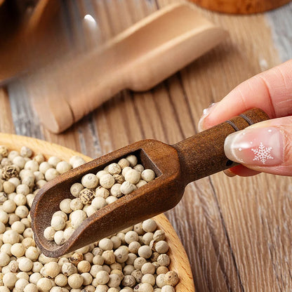Wooden Handle Scoop