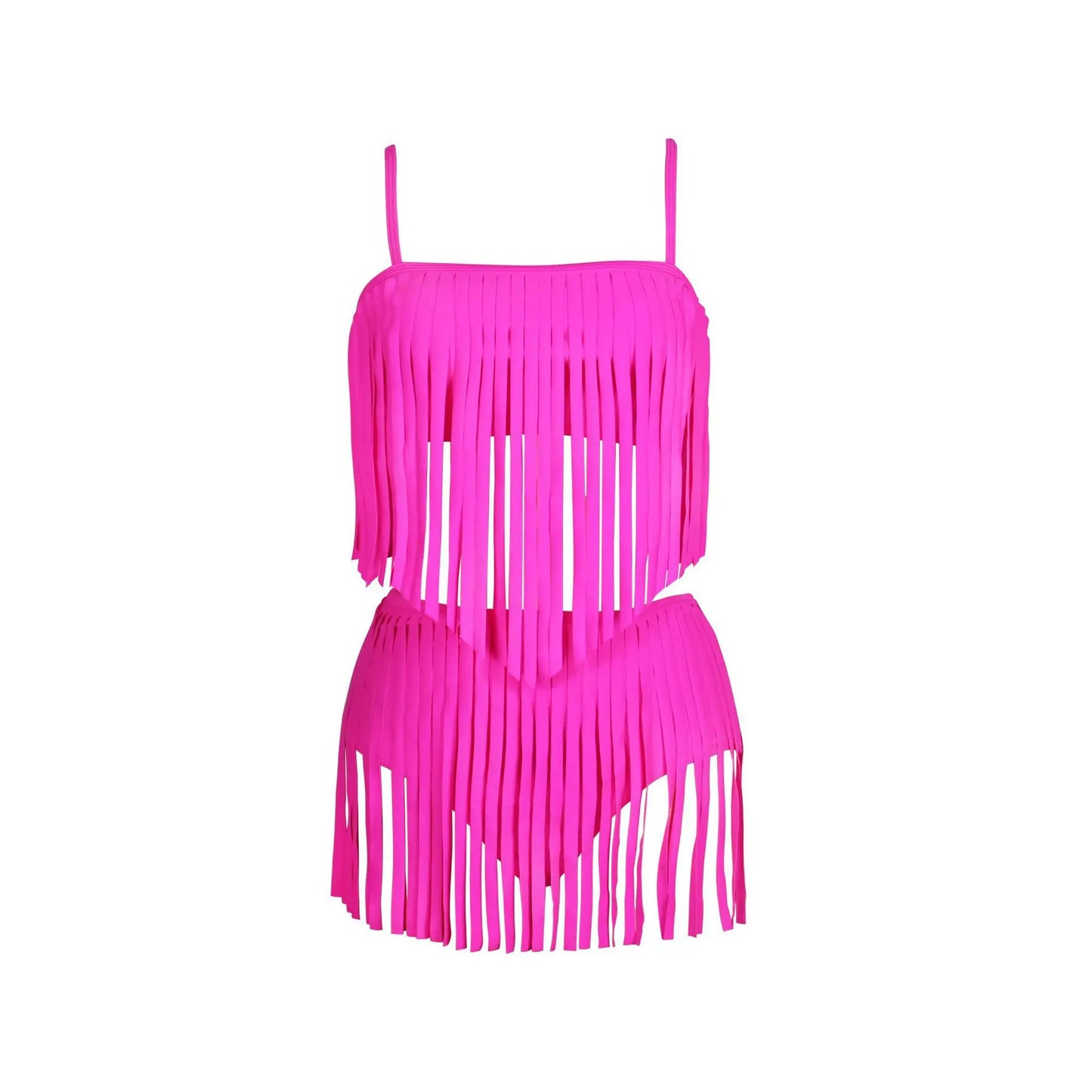 Solid Tassels Bikini