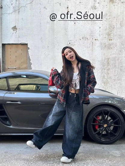 Embroidered Patchwork Jeans