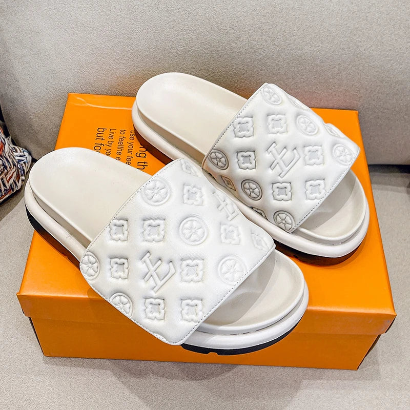 Sandalias de diseñador de marca de lujo