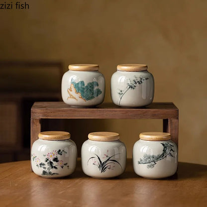 Vintage Ceramic Tea Can