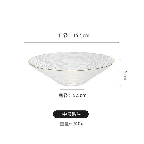 Japanese-style Horizontal Glass Plate