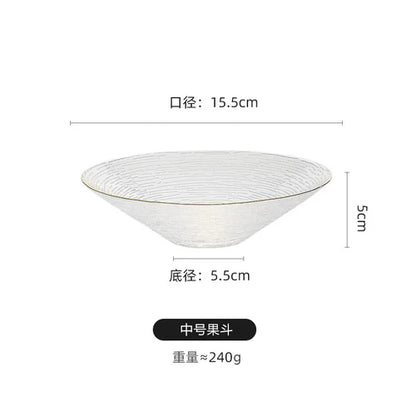 Japanese-style Horizontal Glass Plate