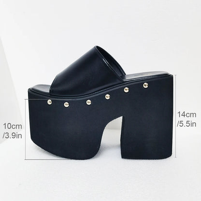 Thick-soled Wedge Heel Sandals