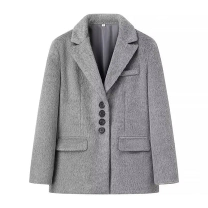 Turn Down Collar Coat