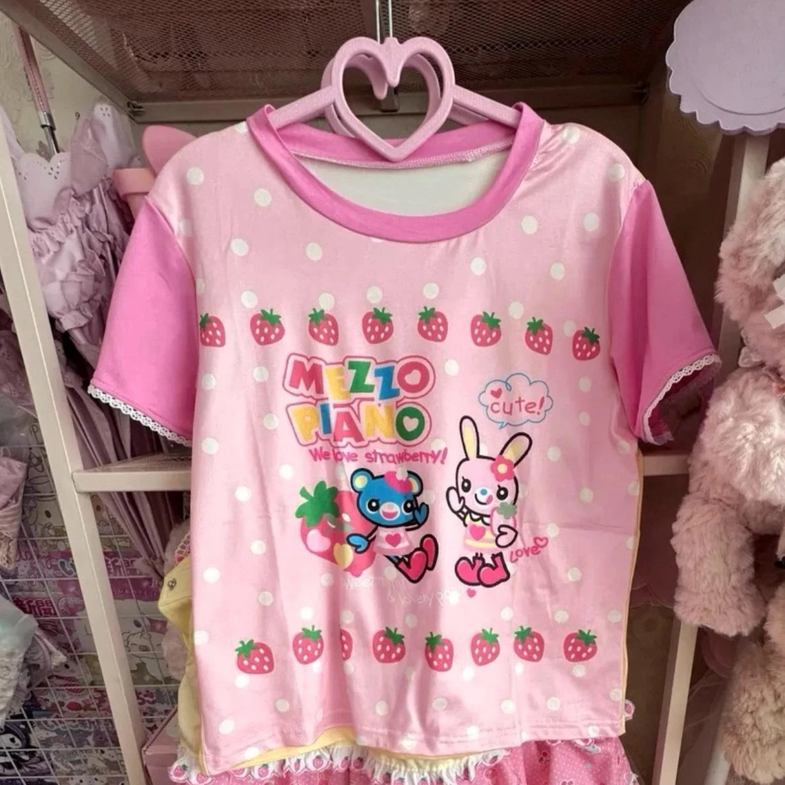 Sweet Kawaii Print Blouse