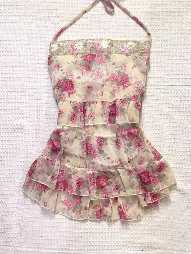 Floral Sleeveless Vest