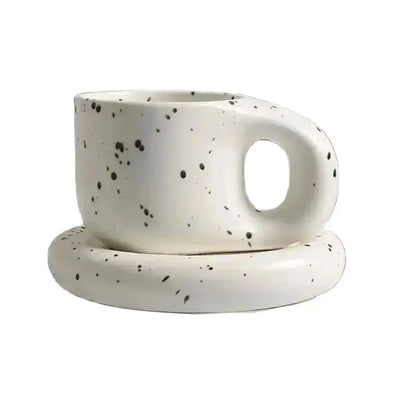 Ceramic Mug with Saucer