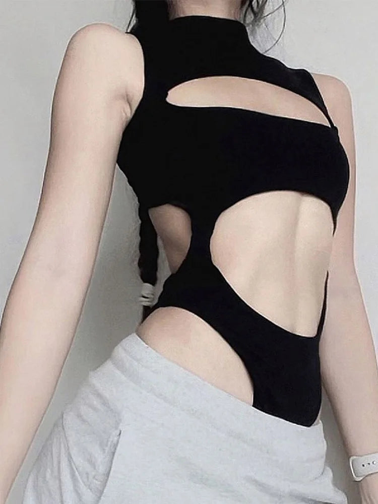 Body sin mangas calado
