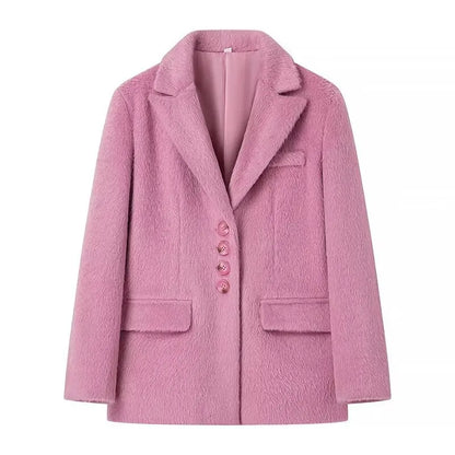 Turn Down Collar Coat