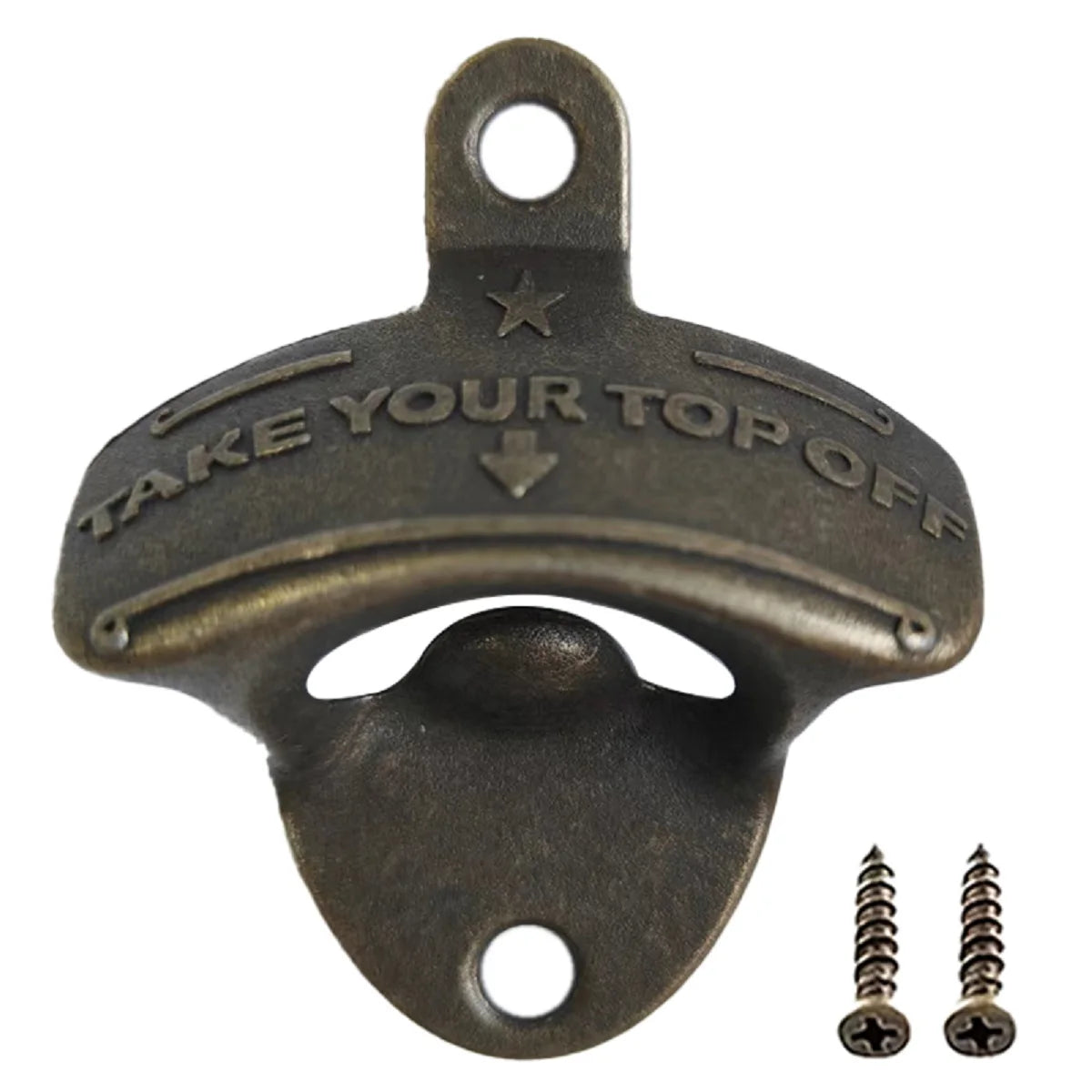 Take Your Top Off Matte Bottle Opener Wall Mounted