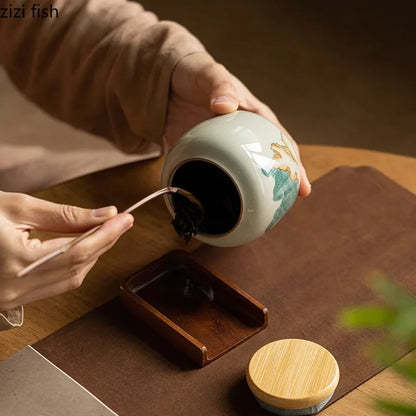 Vintage Ceramic Tea Can