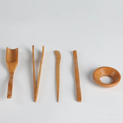 5 Pcs/set Kongfu Tea Ceremony Utensils Set