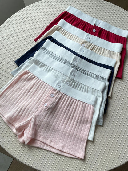 Floral Eyelet Cotton Boy Shorts