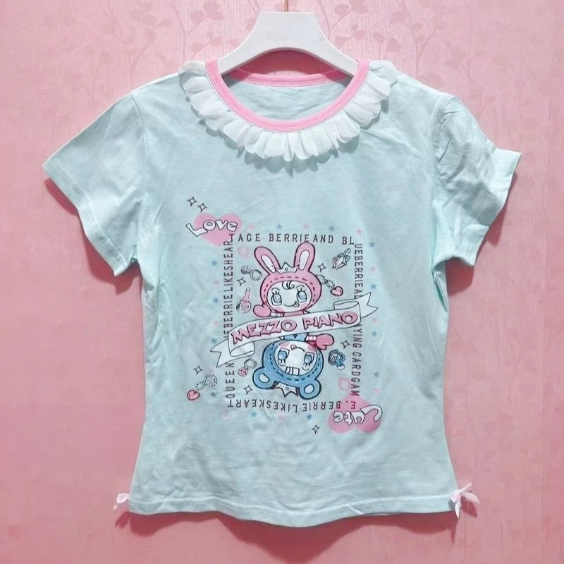 Sweet Kawaii Print Blouse