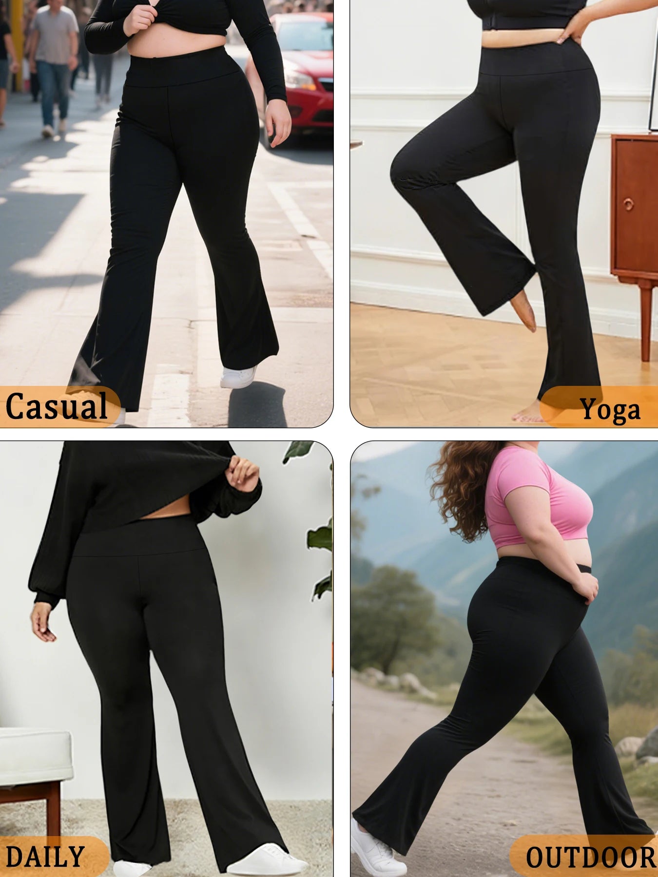 High-Rise Flared Leggings