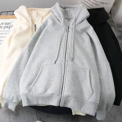 Fur Collar Zipper Hoodie