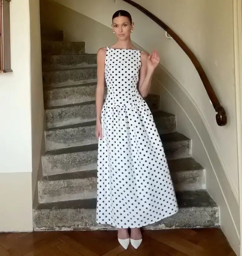 Polka Dot Long Dress