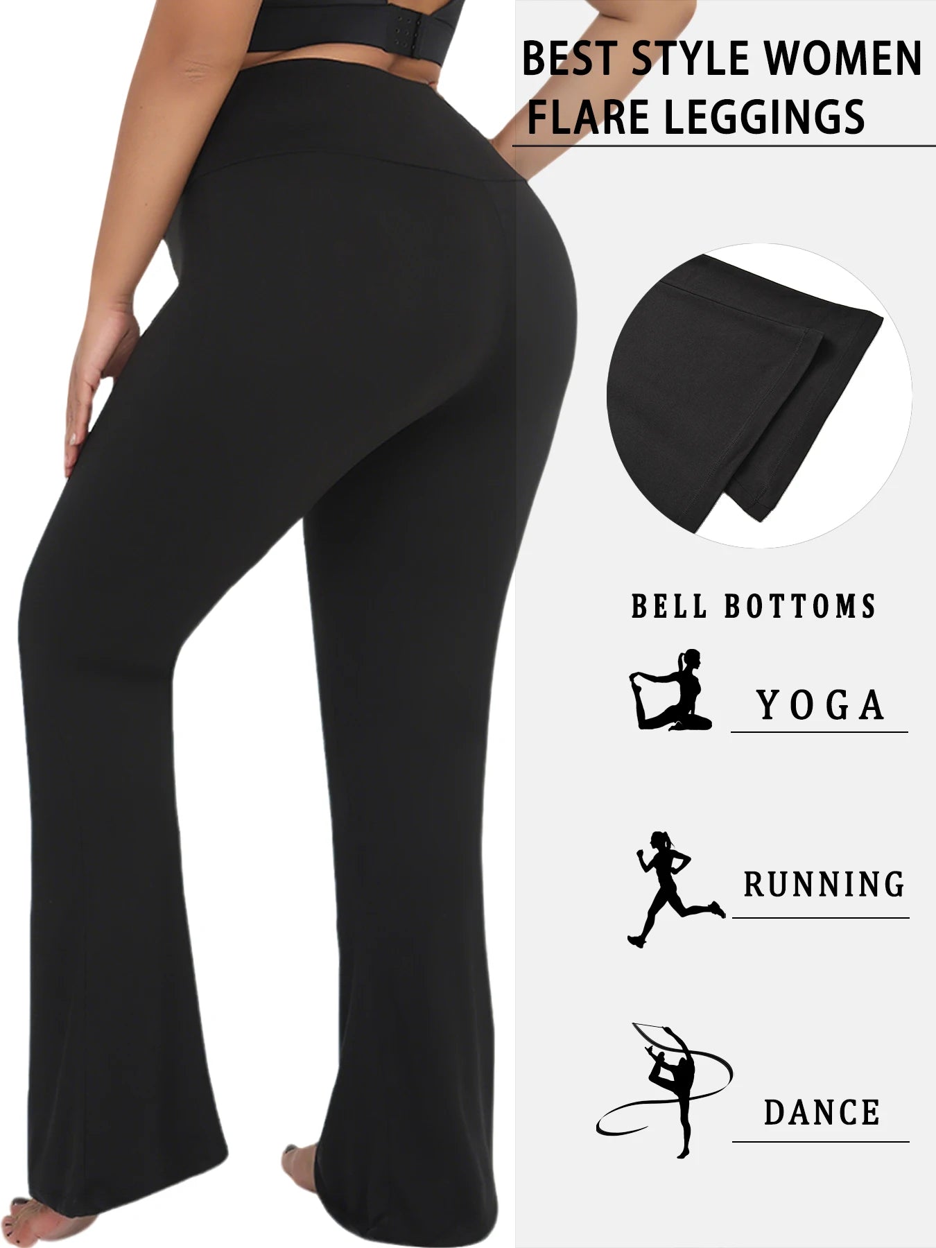 High-Rise Flared Leggings