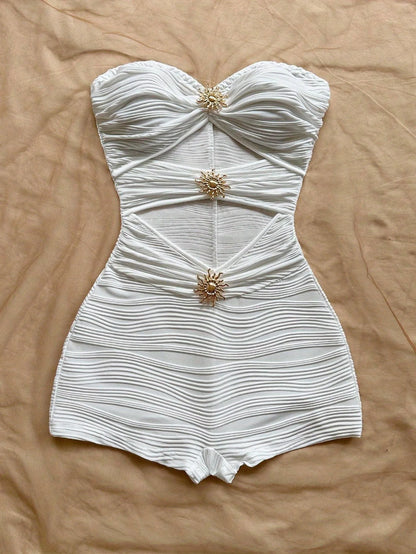 Leopard Print One-Piece Swimsuit