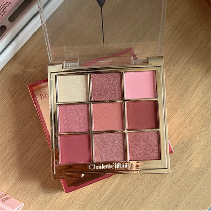CT Summer Limited Lip Gloss Hydrating Lipstick Setting Powder Shine Nine-Color Eyeshadow Palette Blush Skincare Essence Makeup