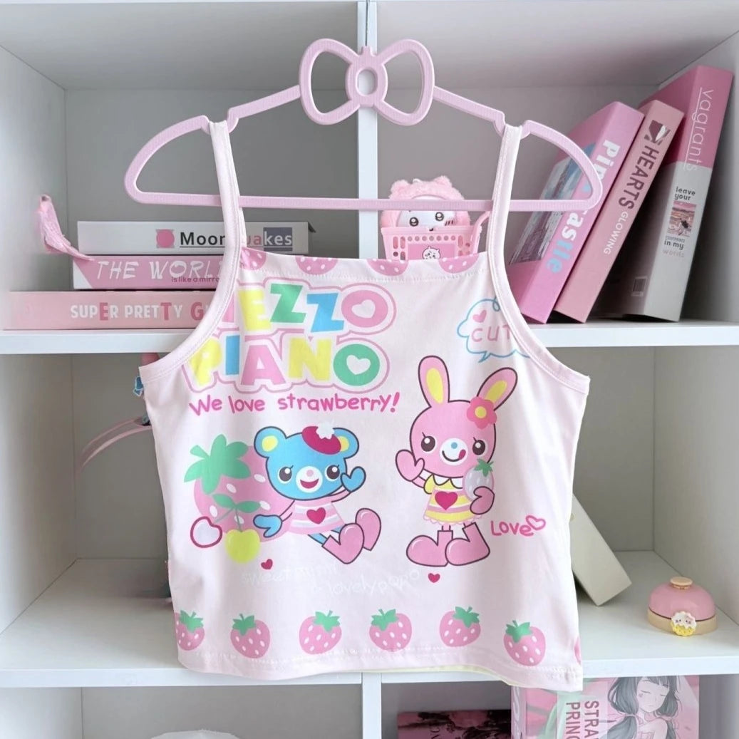 Sweet Kawaii Print Blouse