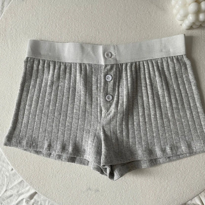 Floral Eyelet Cotton Boy Shorts