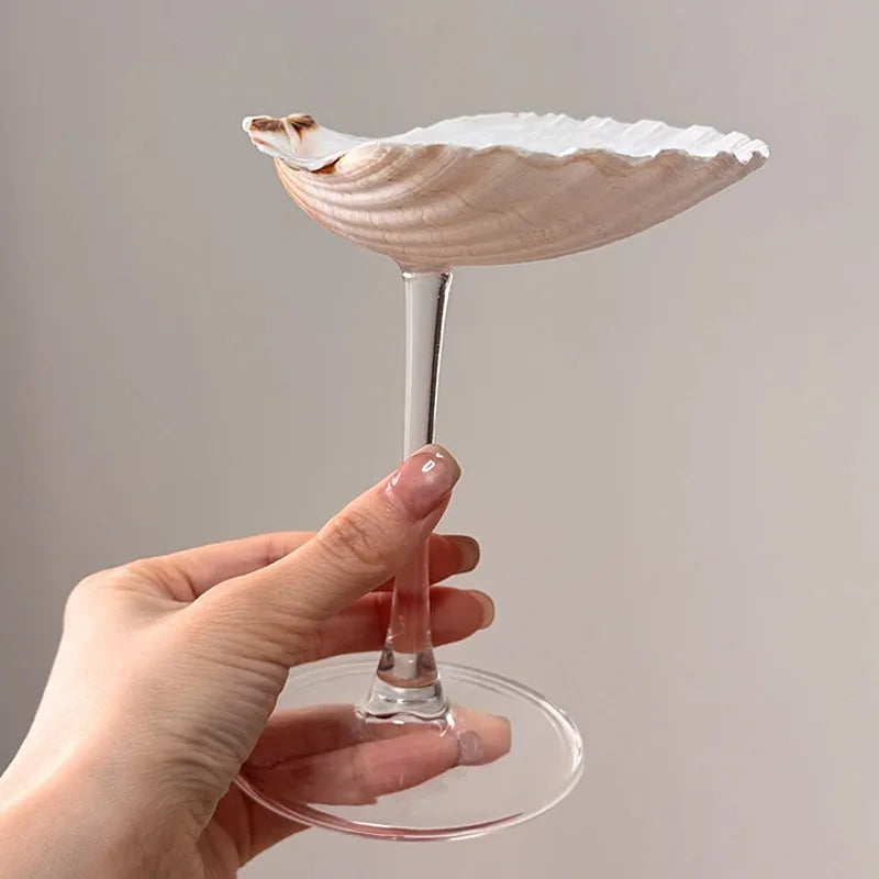 Conch Shell Champagne Flute Glass
