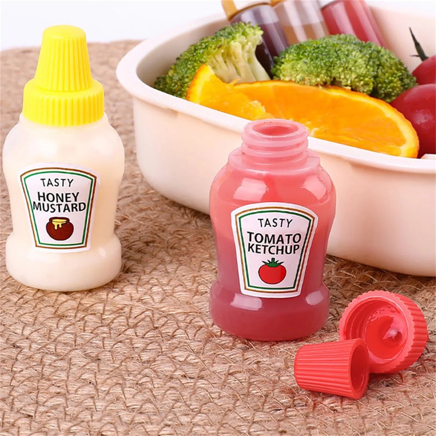 Mini Condiment Squeeze Bottles