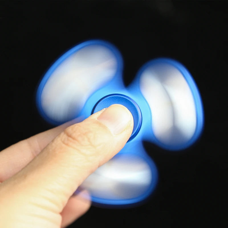 Aluminum Alloy Three-Leaf Fidget Spinner