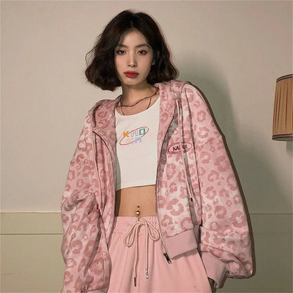 Leopard Print Hoodie