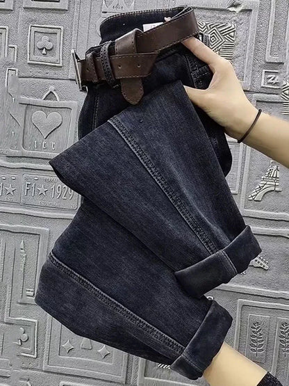 High Waist Straight Jeans