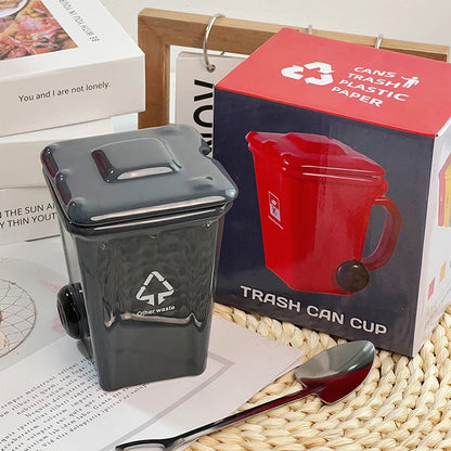 Trash Can Ceramic Mug