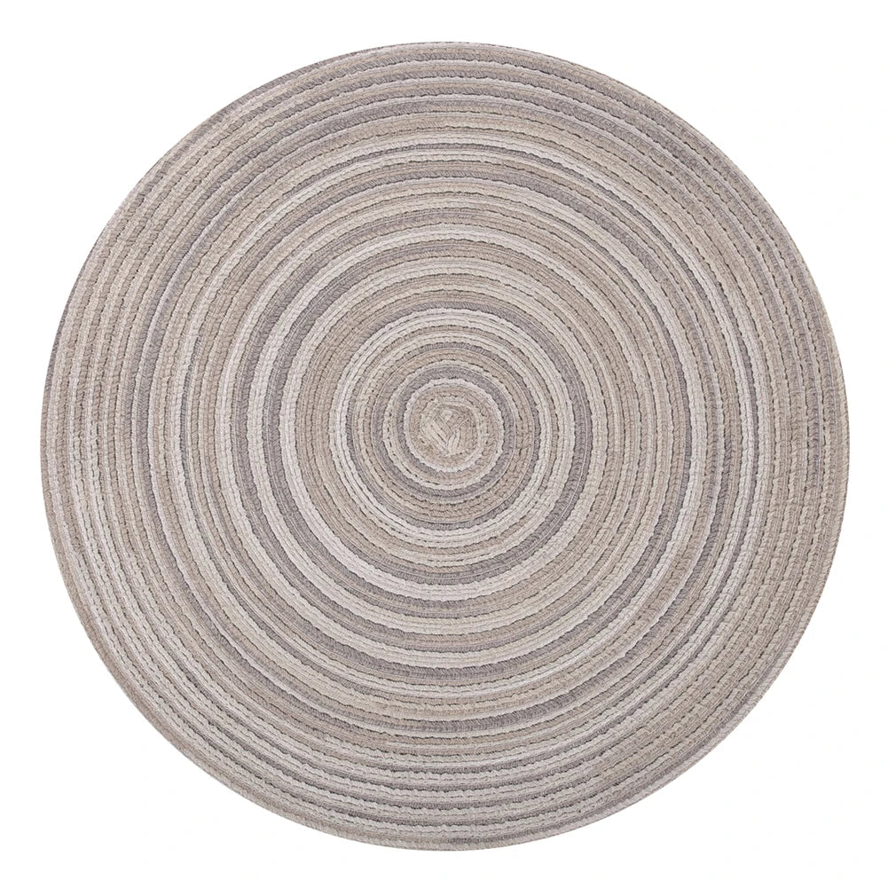 Braided Beige Round Place Mats