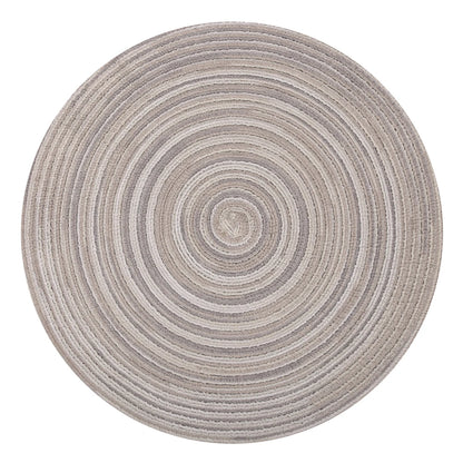 Braided Beige Round Place Mats