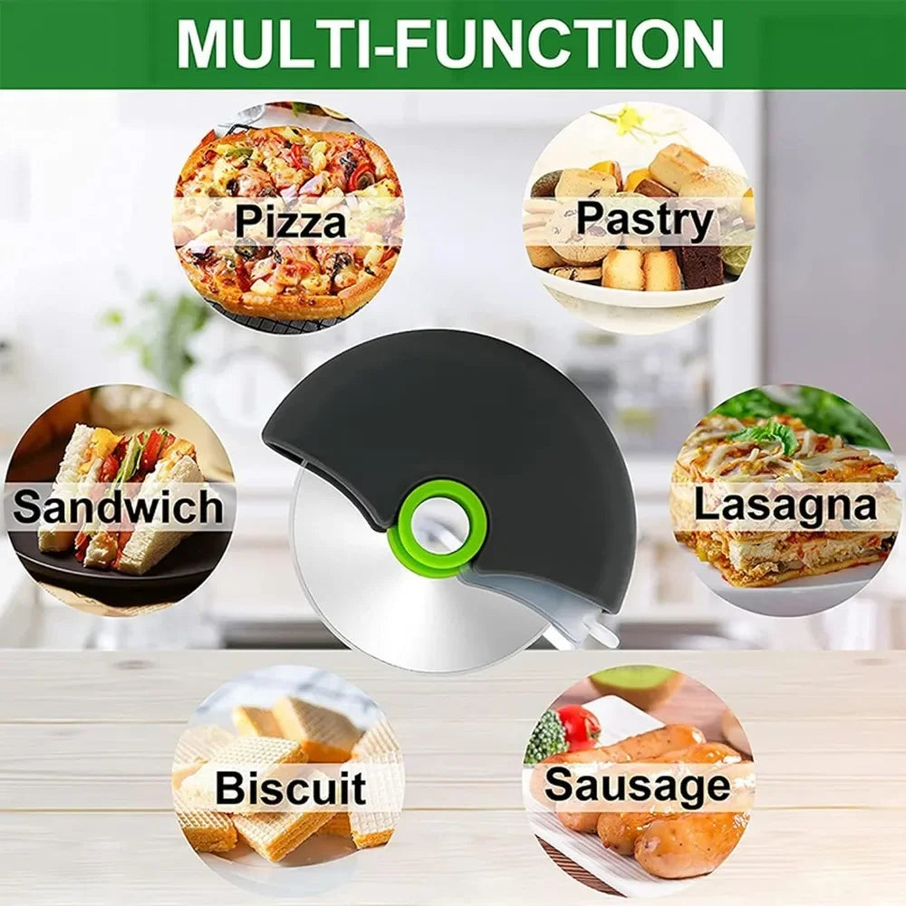 Pizza Cutter Wheel with Protective Blade Cover