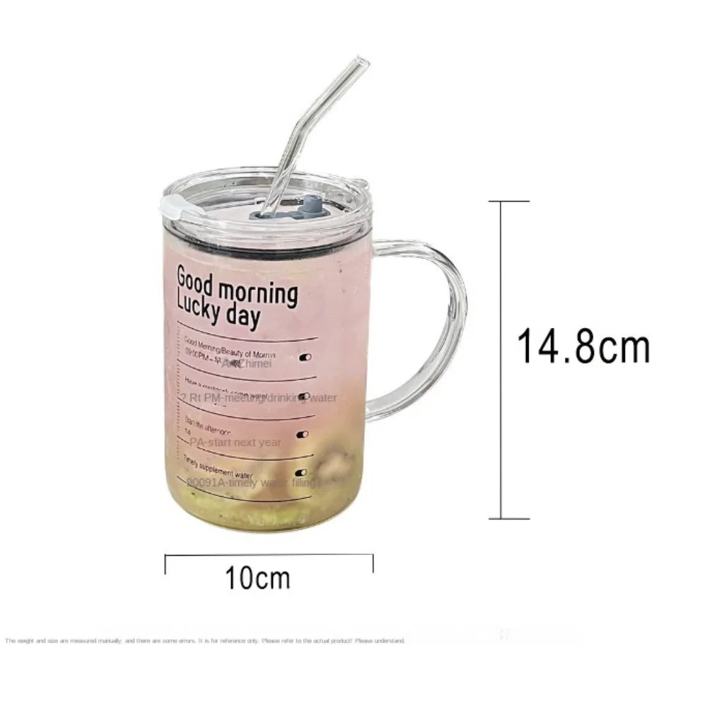 Straw Glass Cup