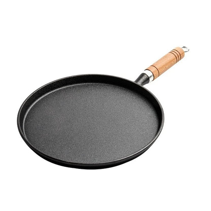 Thickened Cast Iron Flat Bottomed Pan Non-Stick