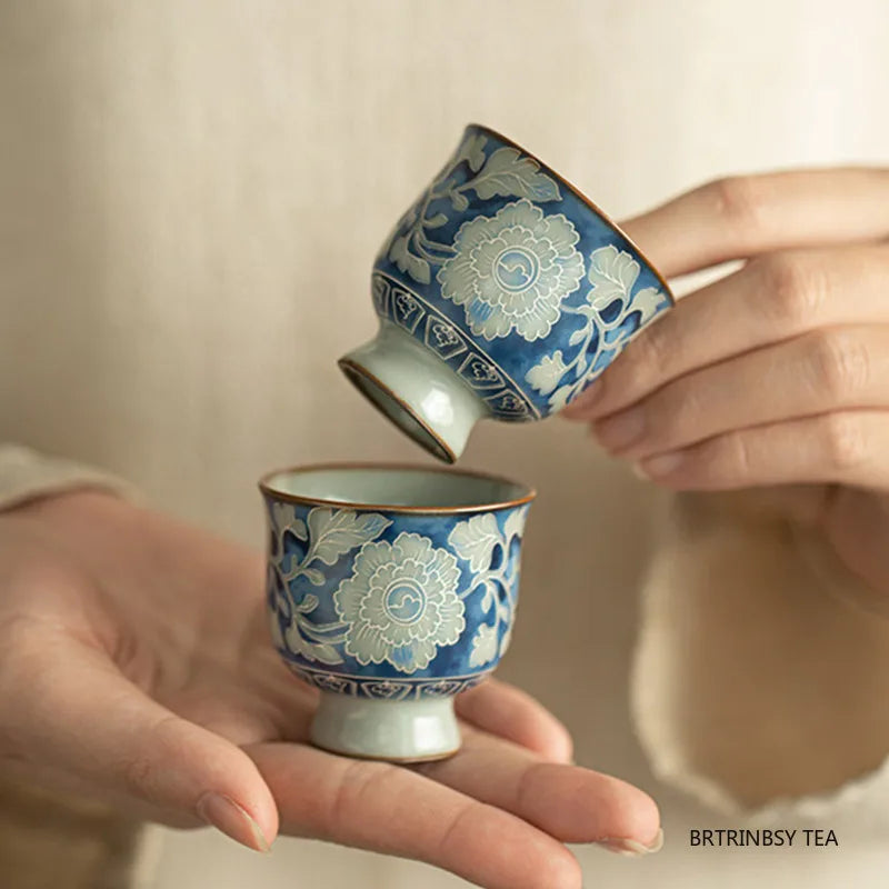 Chinese Vintage Ru Kiln Ceramic Tea Cup