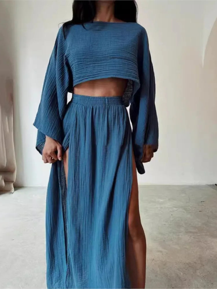Conjunto de Falda Unicolor