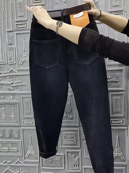 High Waist Straight Jeans