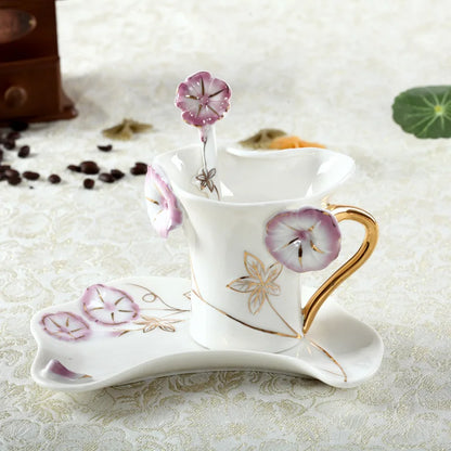 Peacock Cup and Saucer