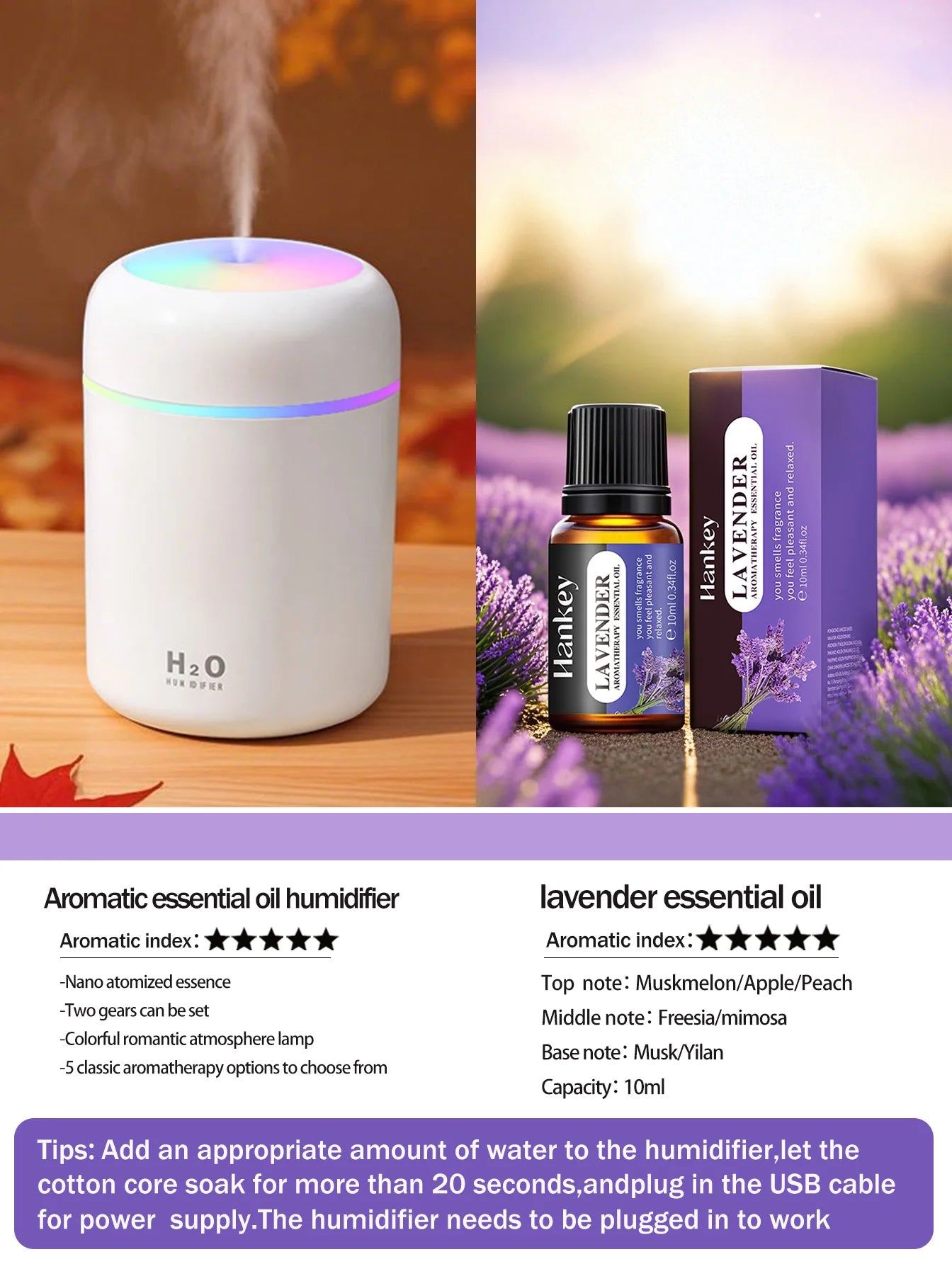Difusor de aromaterapia de 300 ml