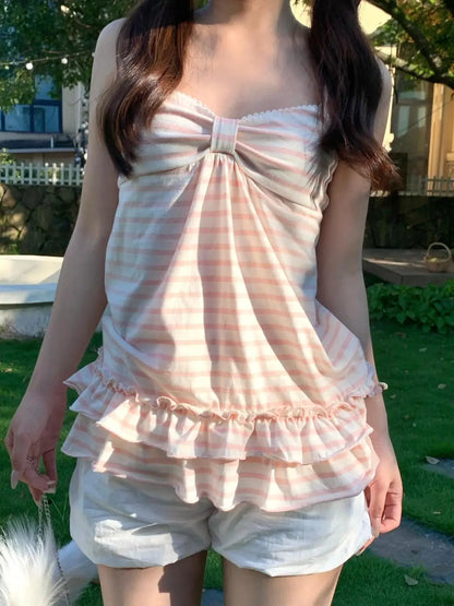 Striped Sleeveless Tee