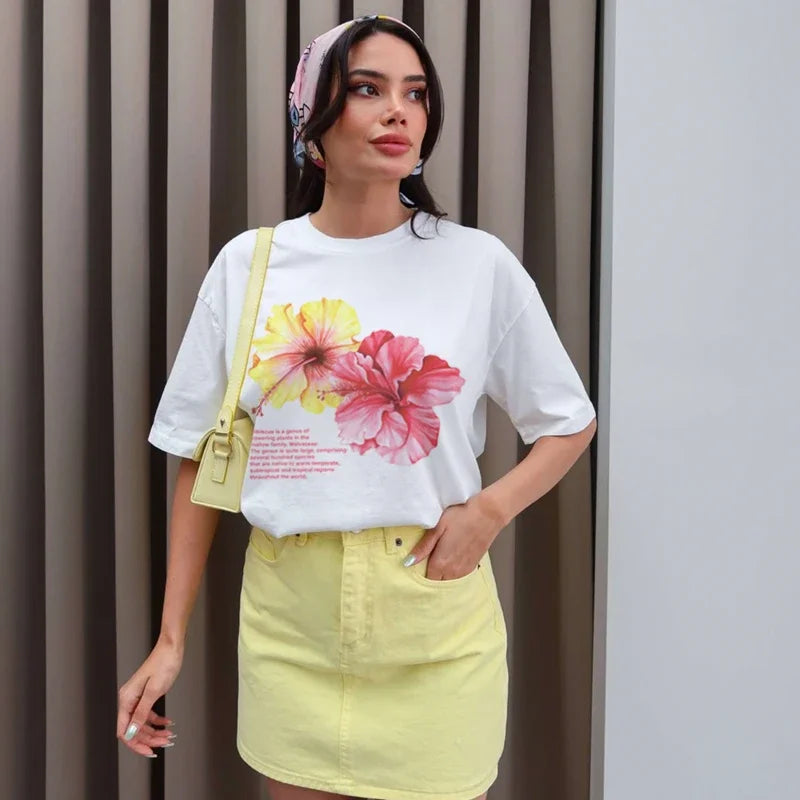 Hibiscus Graphic Tee